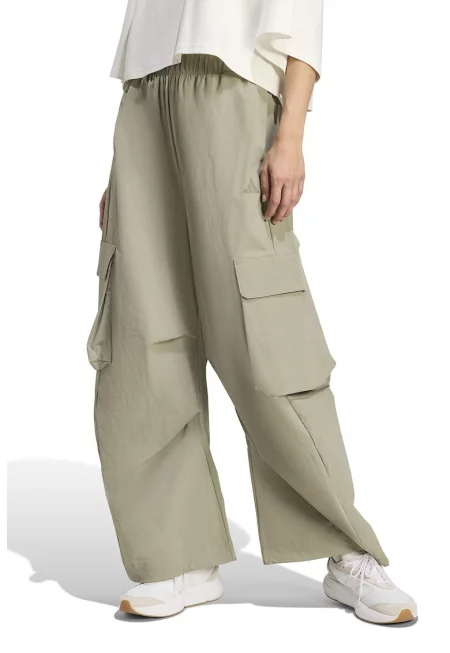 Карго панталон с широк крачол - Светло сив