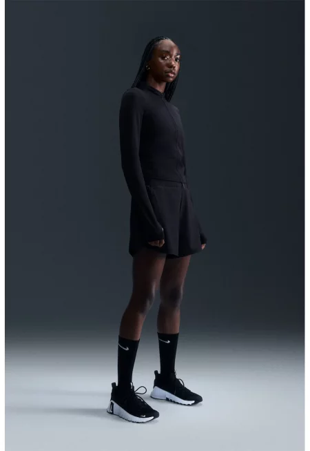 Къса блуза Zenvy с Dri-FIT - Черен