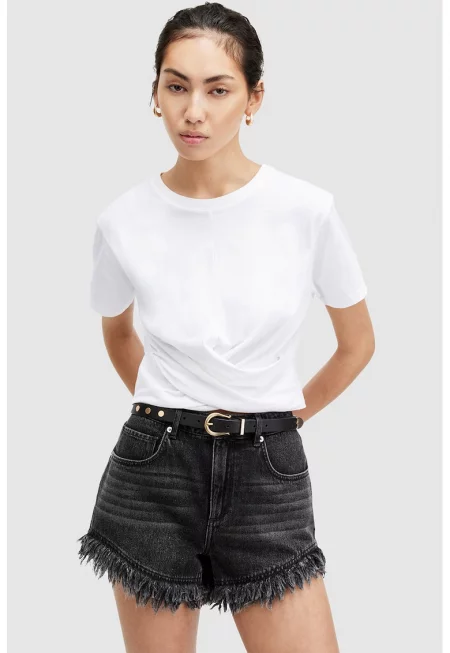 Къса застъпена тениска слим Mallinson