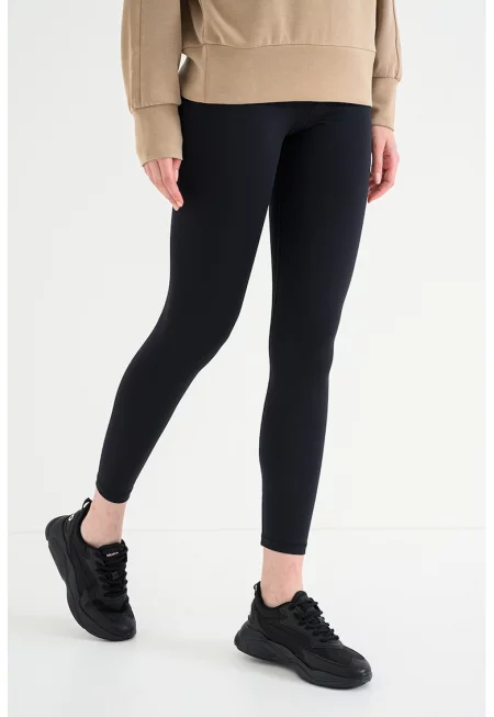 Клин над глезена с лого - Черен