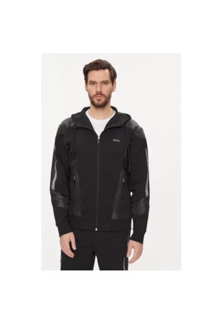 Мъжка блуза -  303637224 - Памук/Полиестер - Черна - Черен