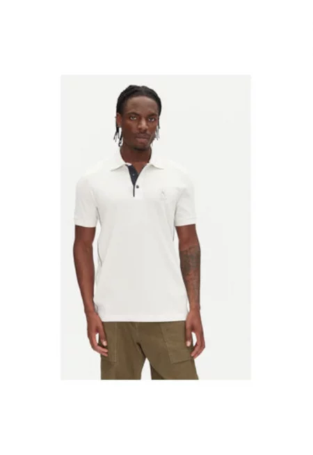 Мъжка поло тениска  251PO1868P347 - Памук - Екрю