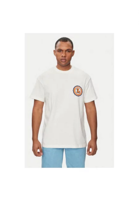 Мъжка тениска -  303595753 - Памук - Бежов