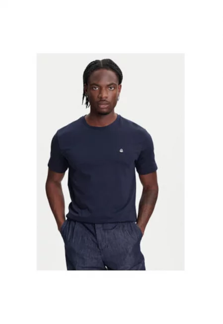 Мъжка тениска  3M4WU1088 - памук - XS INTL - тъмносиня