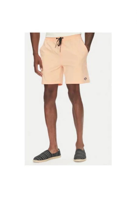 Мъжки бански шорти  EBYJV00145 - Полиестер/Памук - Оранжеви - Оранжев