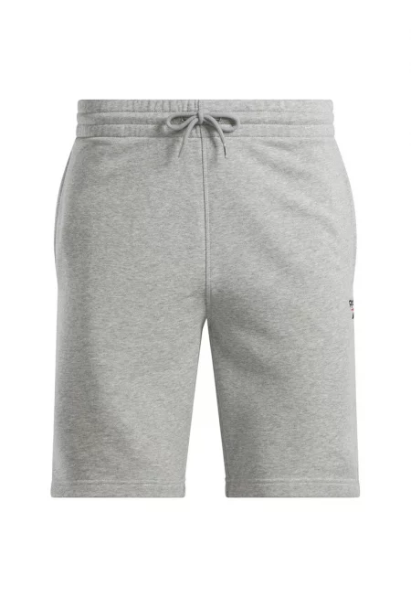 Мъжки шорти  100221793 - еластична талия - памук/полиестер - сиви