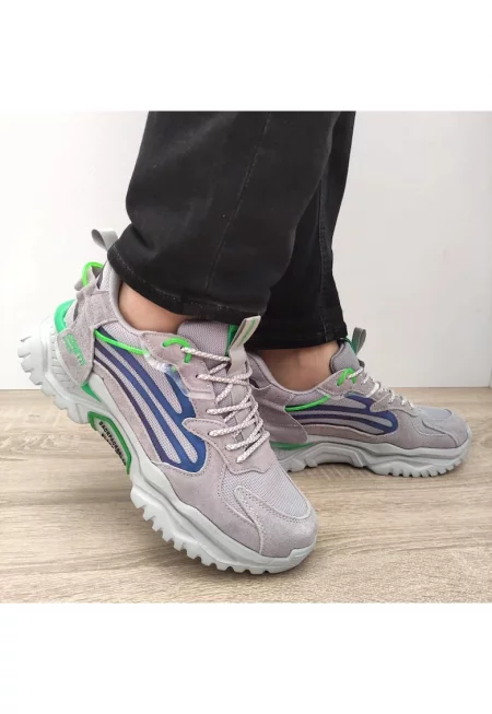 Мъжки спортни обувки  29031 Сиви