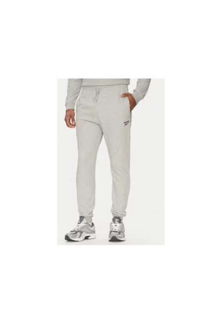 Мъжки спортни панталони  100221804 - памук/полиестер - сив