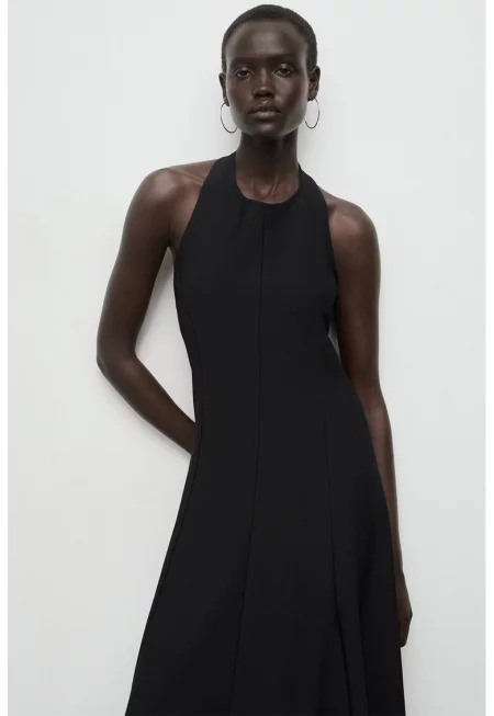 Миди халтер рокля