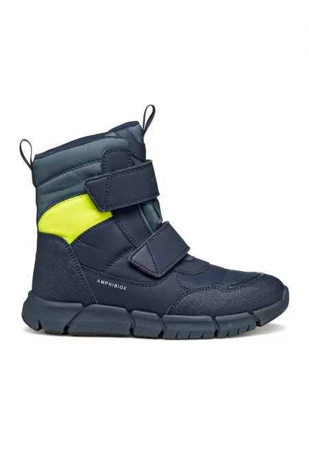 Непромокаеми зимни боти Flexyper ABX с велкро - Сламеножълт/Тъмносин