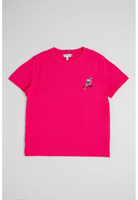 Памучна тениска с лого и графика