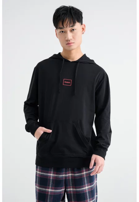 Пижамена блуза с памук с лого