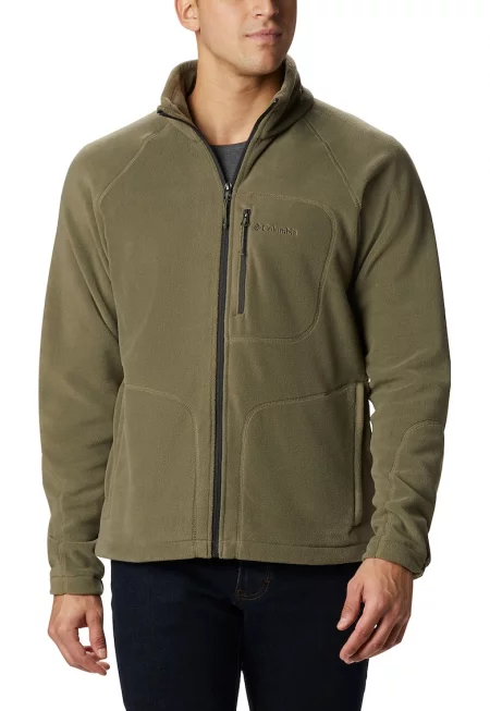 Поларена блуза Fast Trek II за трекинг с цип - Маслинено зелено