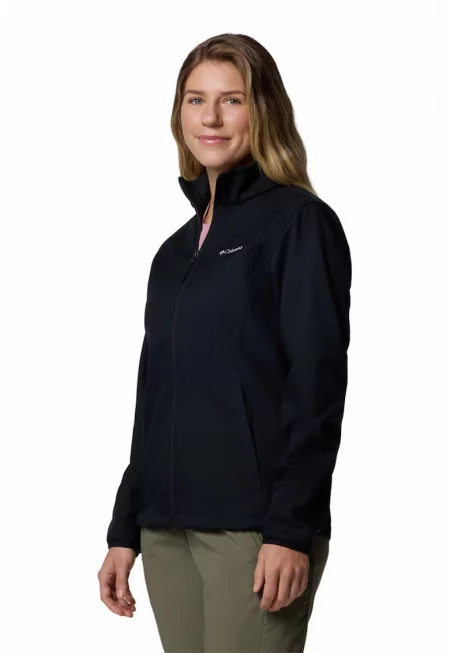 Поларена трекинг блуза с цип - Черен