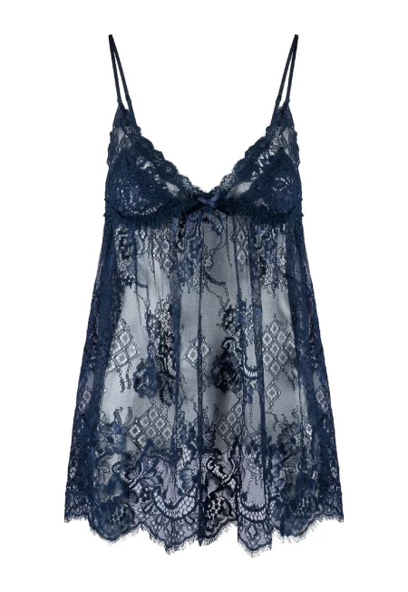 Полупрозрачно неглиже с дантела