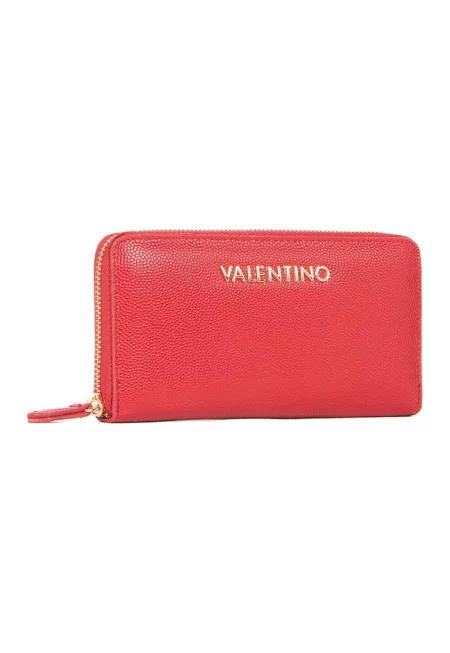 Портмоне Divina от еко кожа с цип - Корал