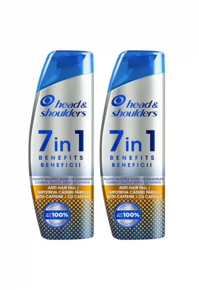 Промо пакет: 2 х Шампоан Head & Shoulders 7-in-1 - Против косопад и със силно противопърхотно действие - 2 х 270 мл