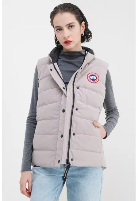 Пухен елек Freestyle - Светло сив