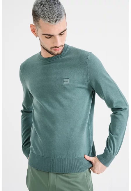Пуловер Kanovano с памук и кашмир - Папратово зелено