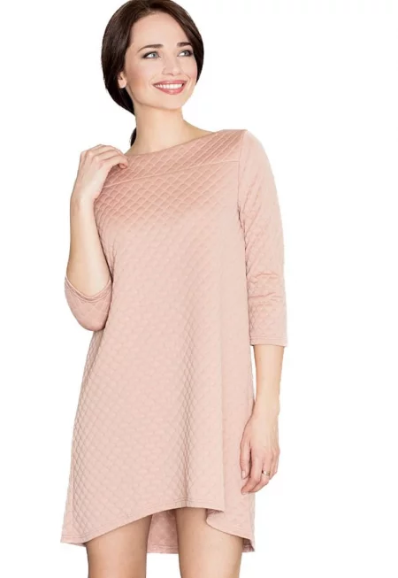 Розова дамска мини рокля  Arthwymri K134