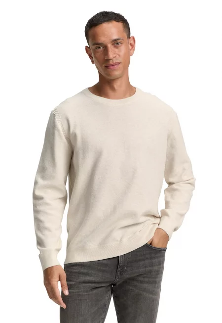 Слим пуловер с органичен памук