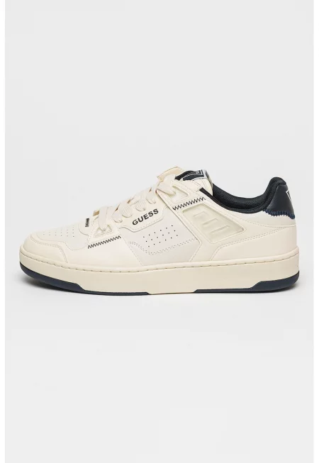 Спортни обувки Vincent от кожа и еко кожа - Слонова кост/Ултрамарин синьо