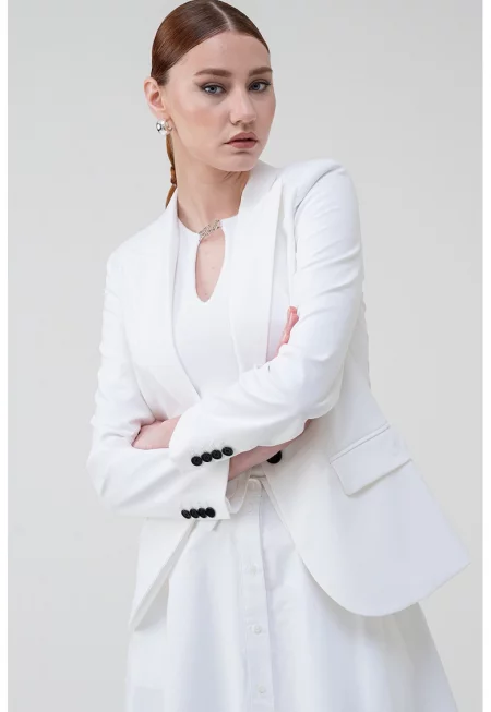 Стандартно сако - Бял