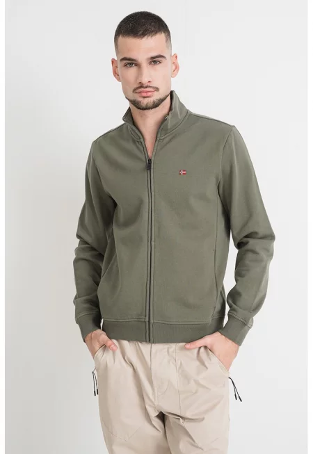 Суитшърт Balis с цип и джобове встрани