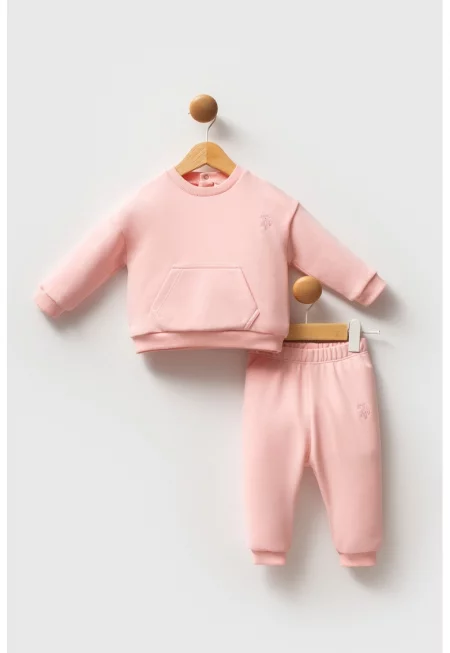 Суитшърт и спортен панталон - Розова сьомга