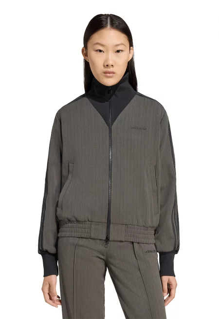 Суитшърт с висока яка и цип - Антрацитно сиво/Tъмносив