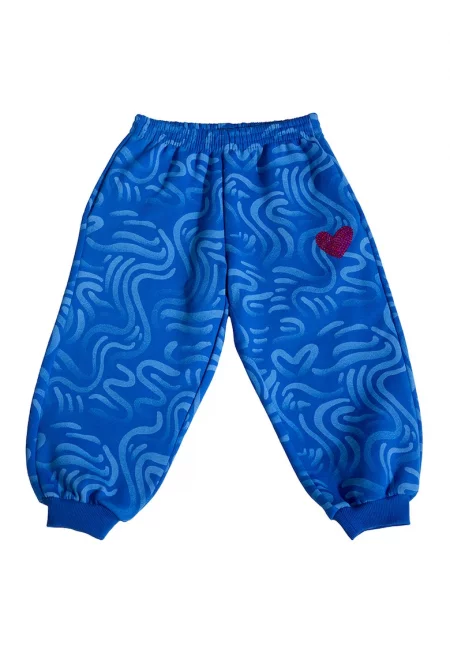 Свободен спортен панталон с десен