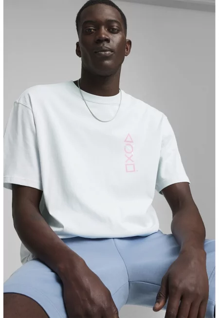 Тениска Playstation Elevated със свободна кройка и шарка