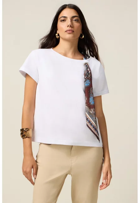 Тениска с шал