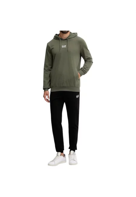 Тренинг  EA7 Train Core Id PO Hood 47899 - Черен/Каки