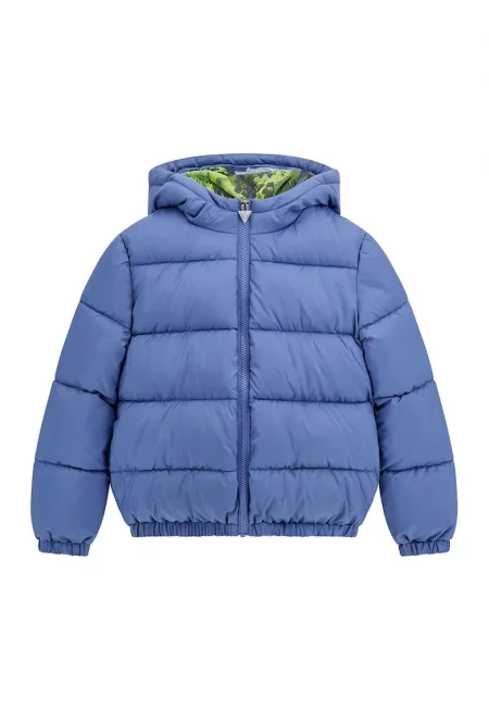 Ватирано зимно яке с качулка - Лавандула