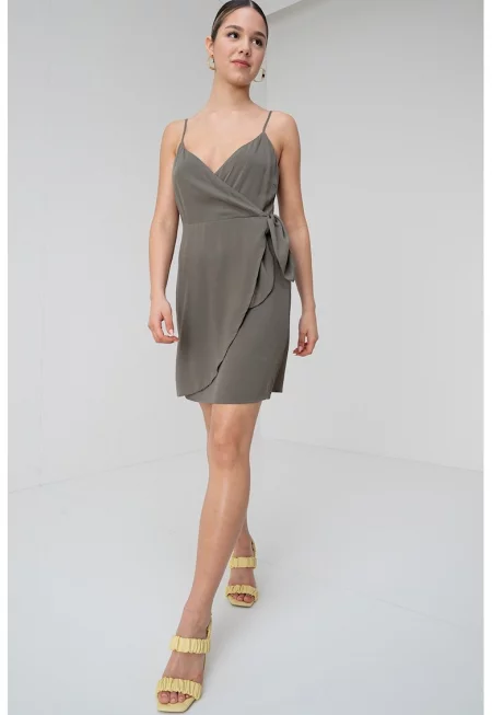 Застъпена къса рокля Alma