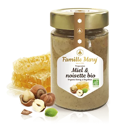 Био цветен мед с лешници - Miele et noisette bio, 240 g