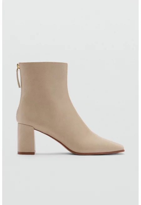 Боти от еко кожа с квадратен връх