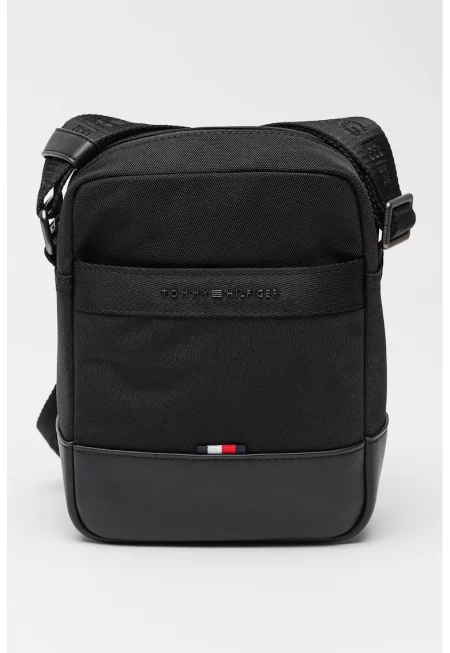 Чанта през рамо от еко кожа - Черен