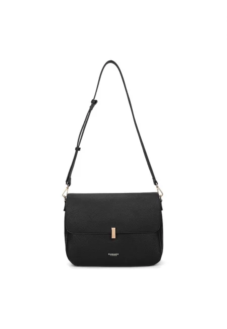 Чанта през рамо от еко кожа - Черен