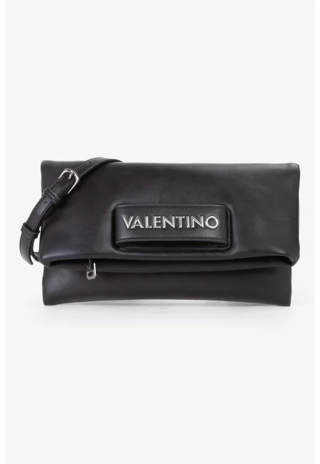 Чанта през рамо от еко кожа с капаче