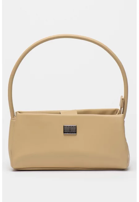 Чанта за рамо American Cool с лого - Бежов