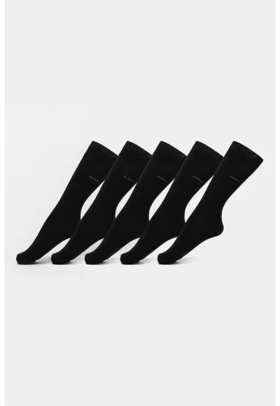 Дълги чорапи с лого - 5 чифта