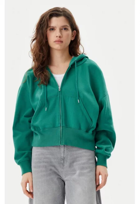 Дамска блуза -  305290281 - Памук/Полиестер - Зелена - Зелен