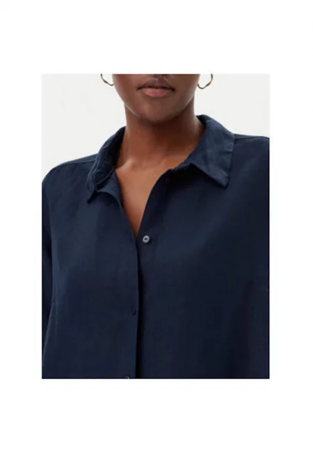 Дамска риза  1045771 - Лен/Вискоза - Тъмносин