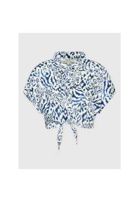 Дамска риза -  300247471 - Вискоза - Синя