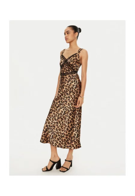 Дамска рокля  304921254 - Полиестер - Кафяв - Кафяв