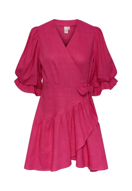 Дамска рокля -  Вискоза - 302027699 - Виолетов