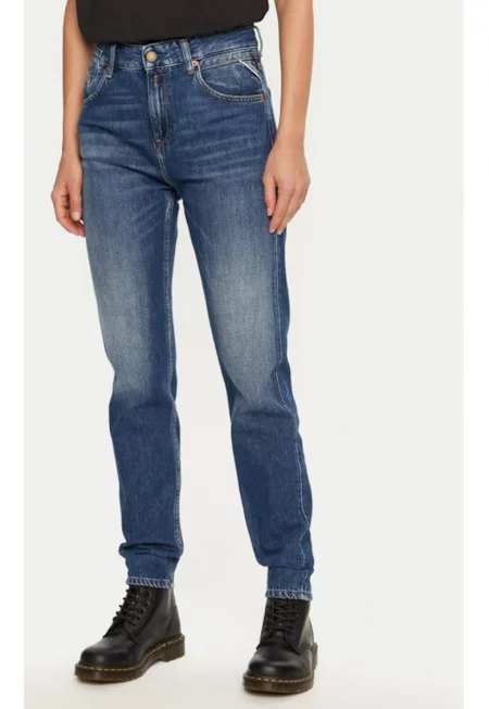 Дамски дънки -  304397318 - Памук/Лиосел - Син - Син