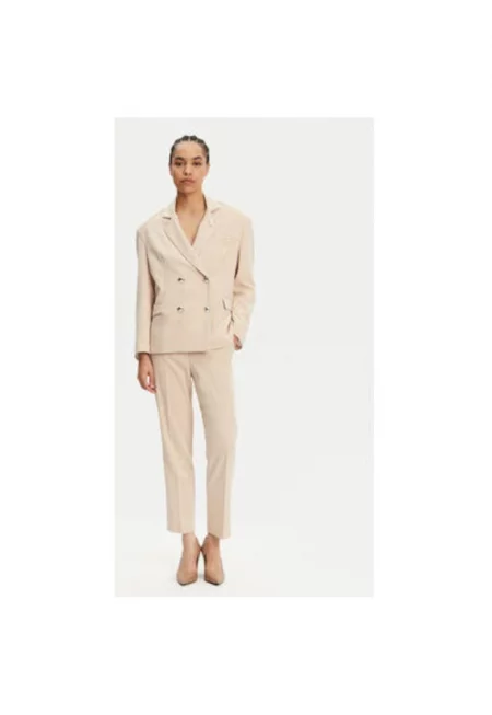 Дамско яке  25EB288/21BE - Полиестер/Вискоза - Бежов - Бежов